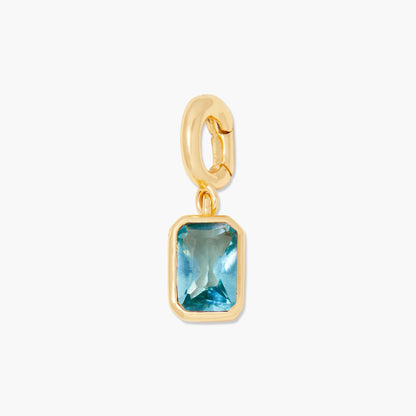 Mackenzie Hinge Birthstone Charm - Lotus Diamond