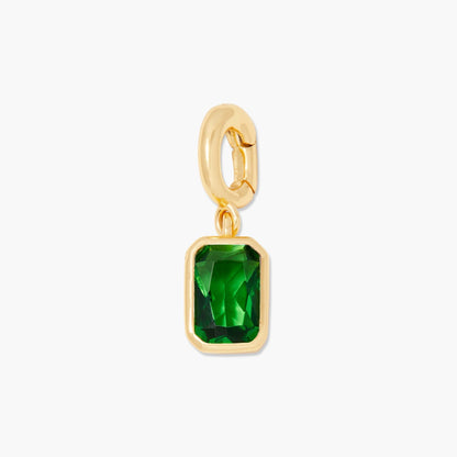 Mackenzie Hinge Birthstone Charm - Lotus Diamond