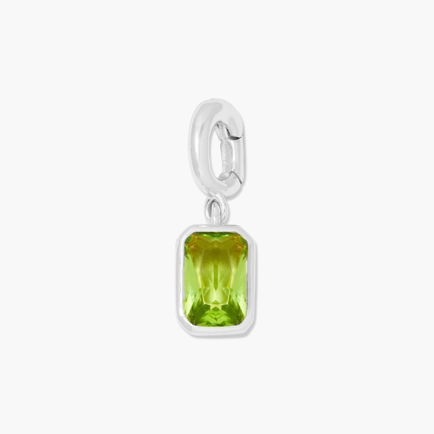 Mackenzie Hinge Birthstone Charm - Lotus Diamond