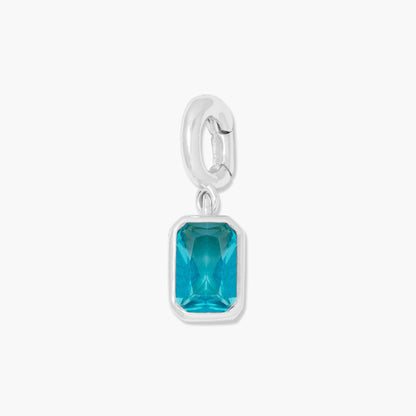 Mackenzie Hinge Birthstone Charm - Lotus Diamond