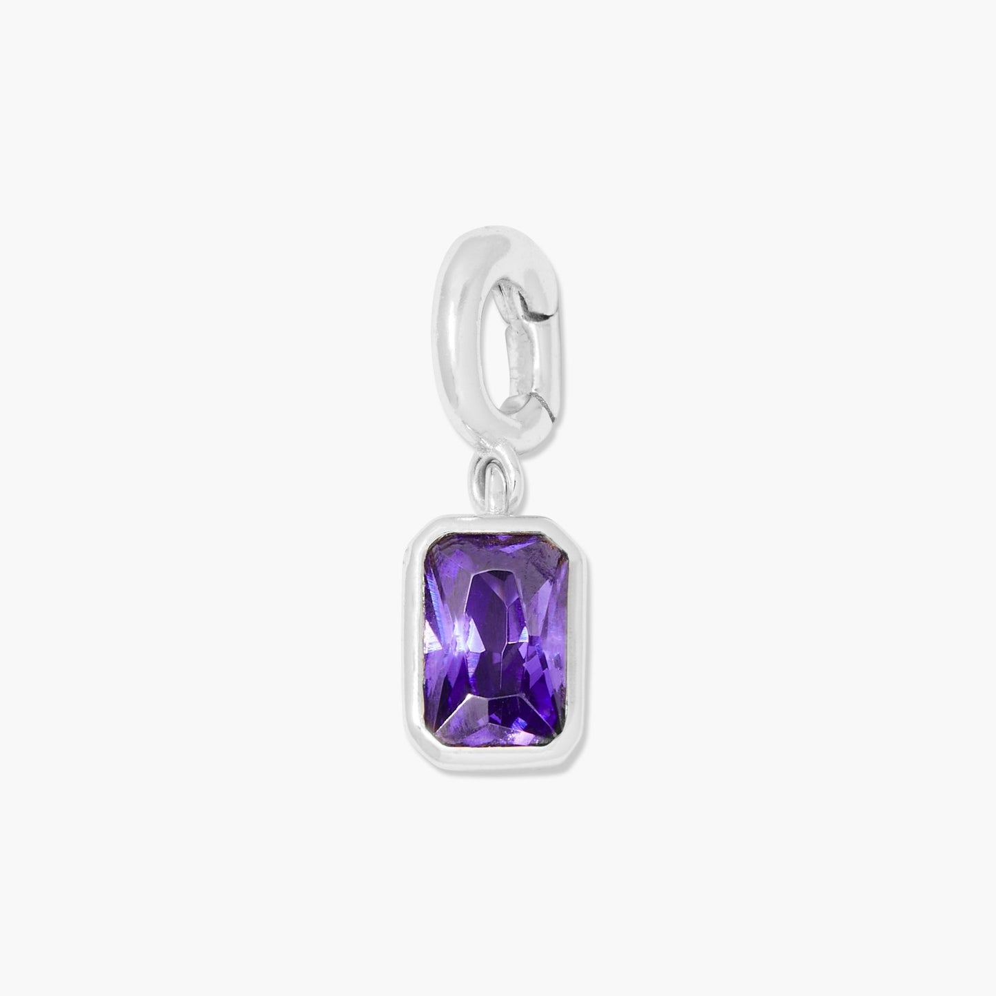 Mackenzie Hinge Birthstone Charm - Lotus Diamond
