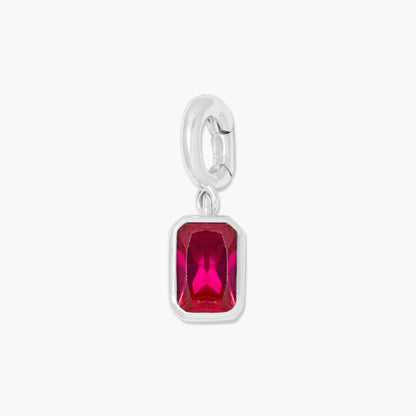 Mackenzie Hinge Birthstone Charm - Lotus Diamond