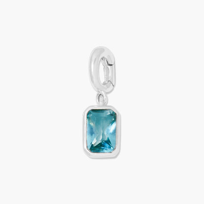 Mackenzie Hinge Birthstone Charm - Lotus Diamond