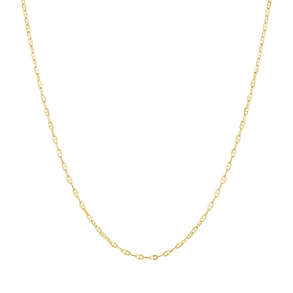 Mariner Anchor Chain Link Necklace - Lotus Diamond