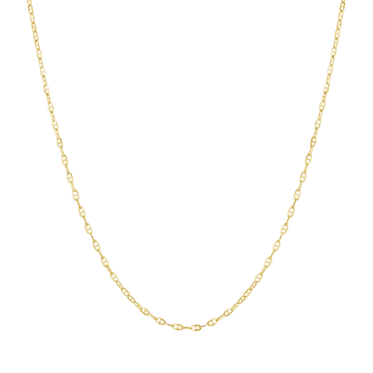 Mariner Anchor Chain Link Necklace - Lotus Diamond