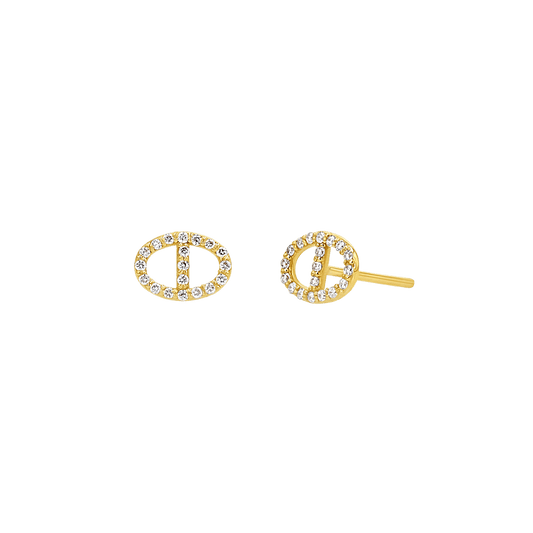 Mariner Diamond Stud Earrings - Lotus Diamond
