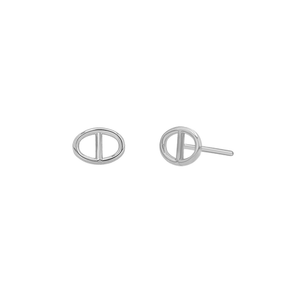 Mariner Stud Earrings - Lotus Diamond