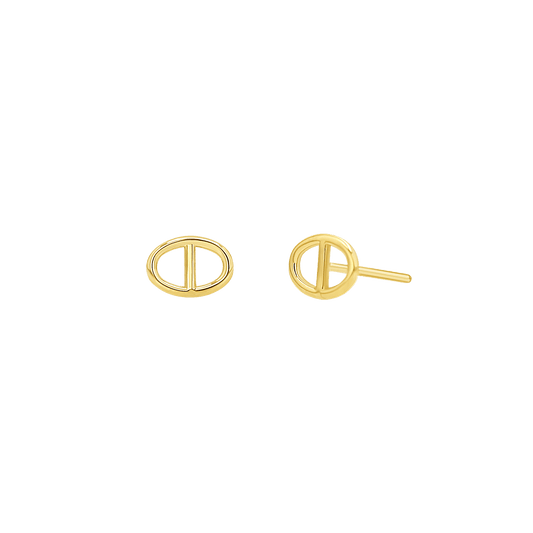 Mariner Stud Earrings - Lotus Diamond