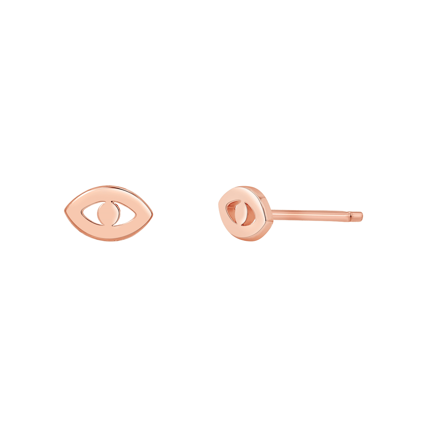 Mini Evil Eye Stud Earrings - Lotus Diamond