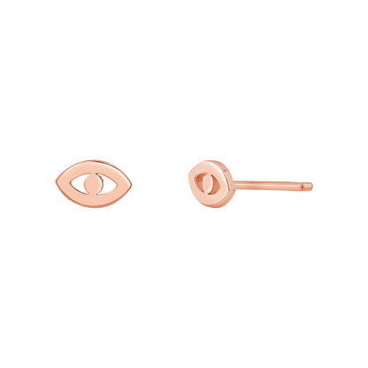 Mini Evil Eye Stud Earrings - Lotus Diamond
