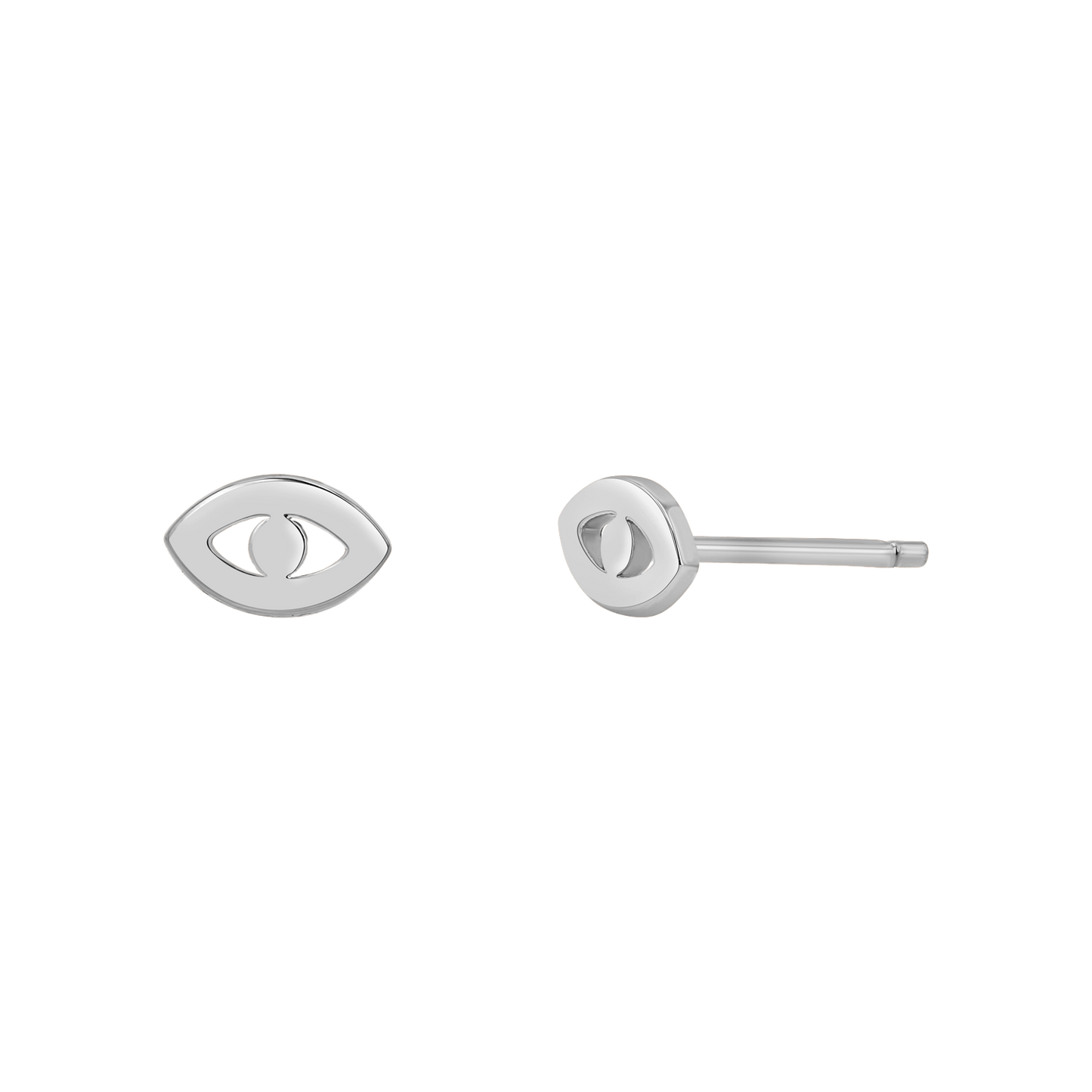 Mini Evil Eye Stud Earrings - Lotus Diamond