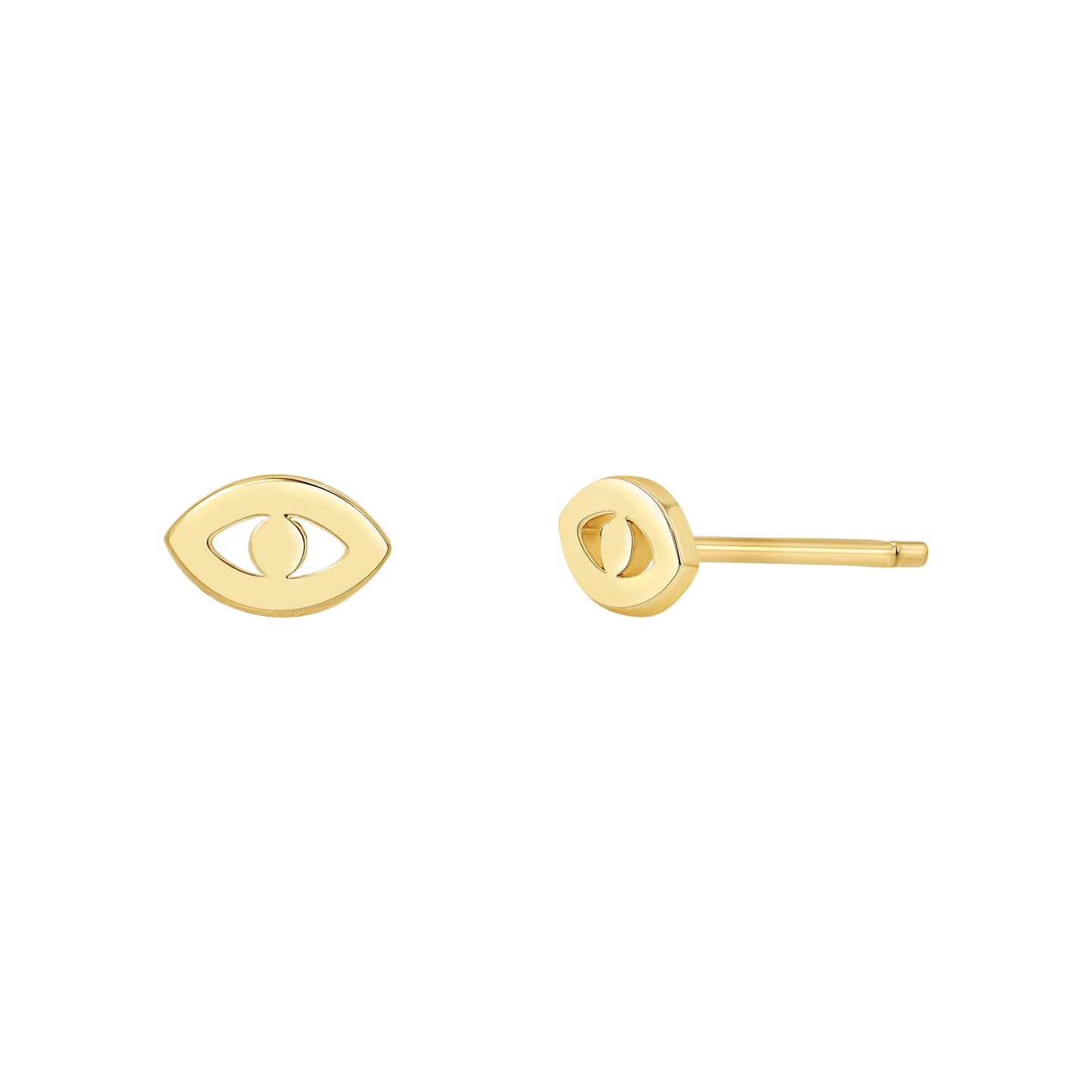 Mini Evil Eye Stud Earrings - Lotus Diamond