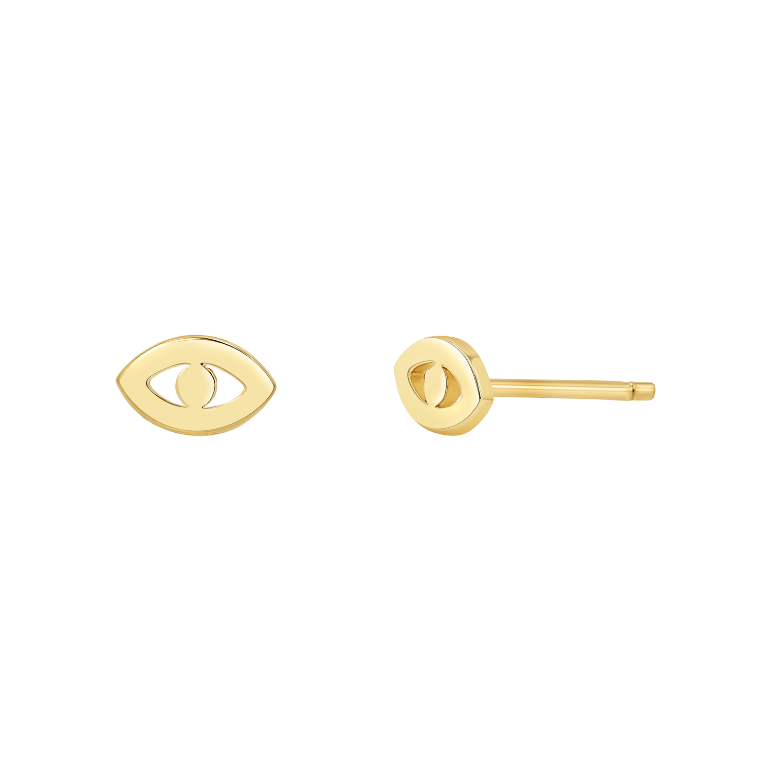 Mini Evil Eye Stud Earrings - Lotus Diamond
