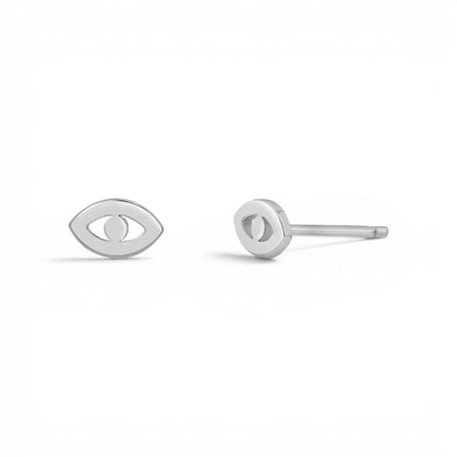 Mini Evil Eye Stud Earrings - Lotus Diamond