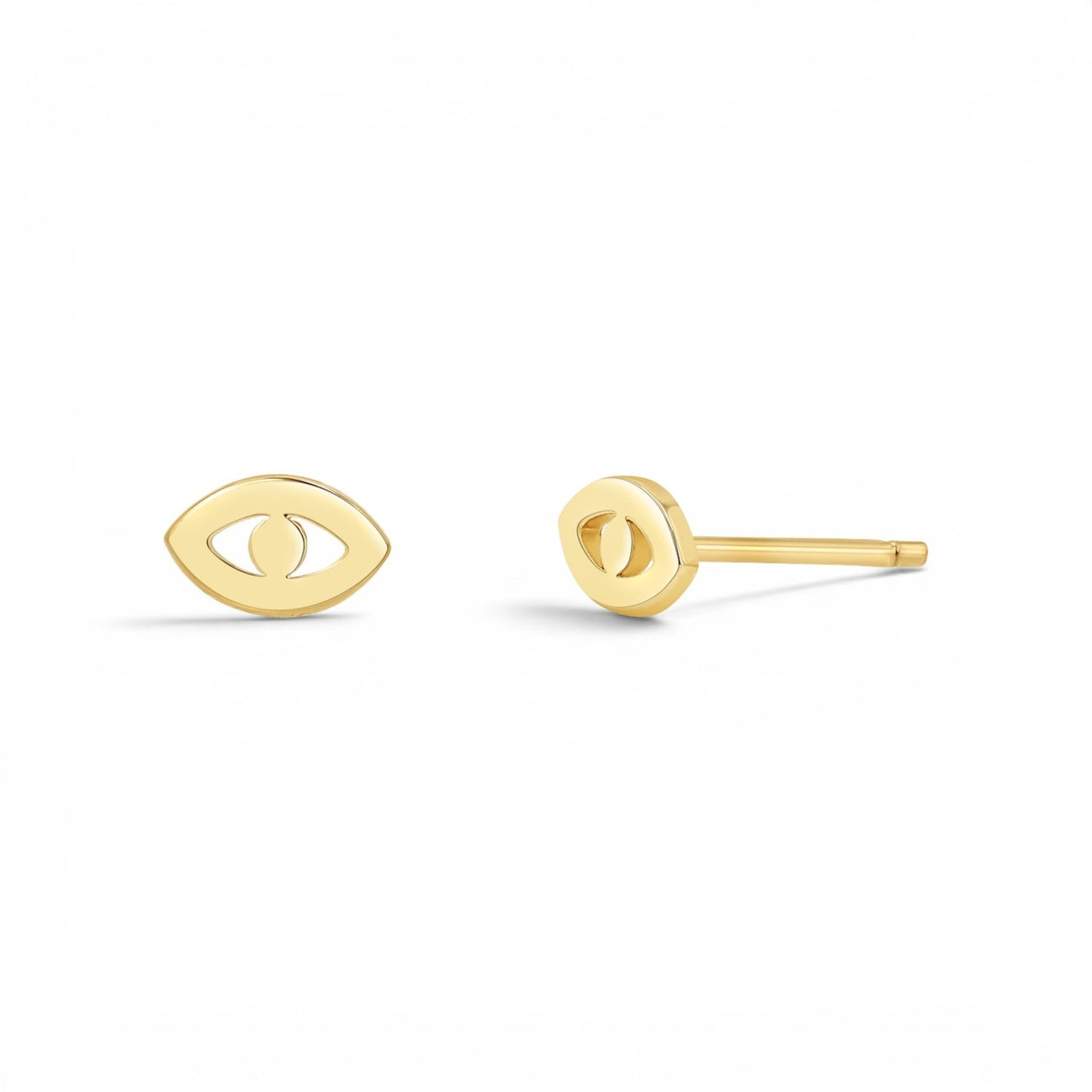 Mini Evil Eye Stud Earrings - Lotus Diamond