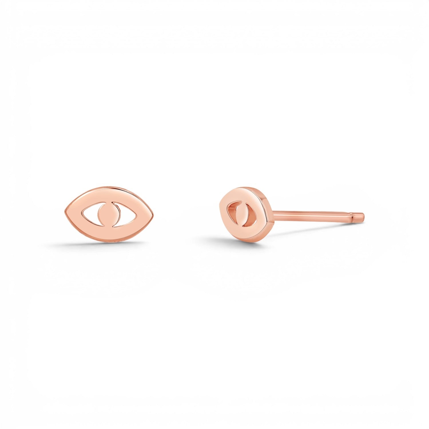 Mini Evil Eye Stud Earrings - Lotus Diamond