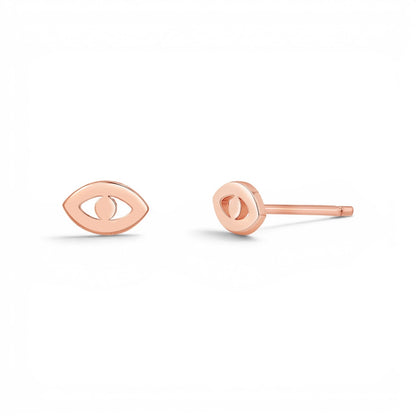 Mini Evil Eye Stud Earrings - Lotus Diamond