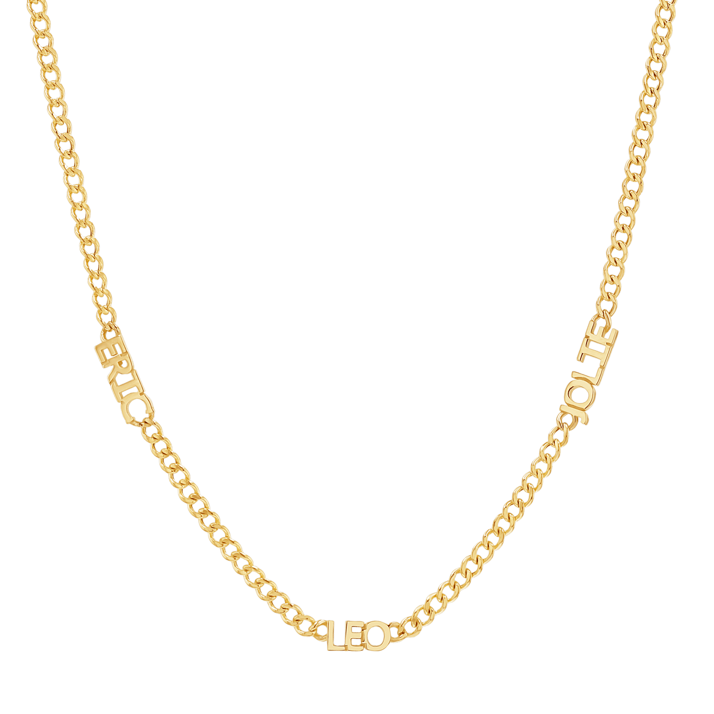 Mini Name Cuban Chain Necklace - Lotus Diamond