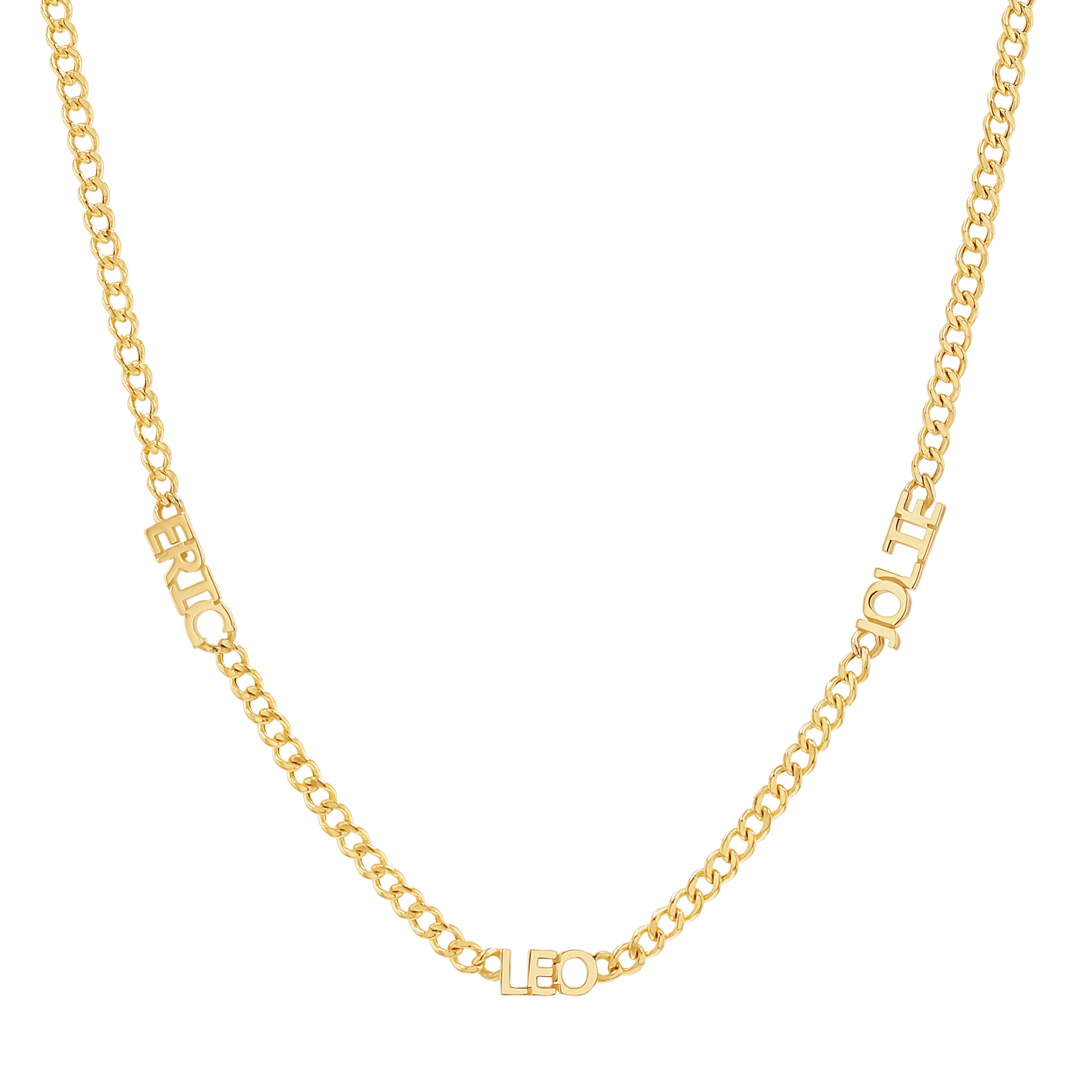 Mini Name Cuban Chain Necklace - Lotus Diamond