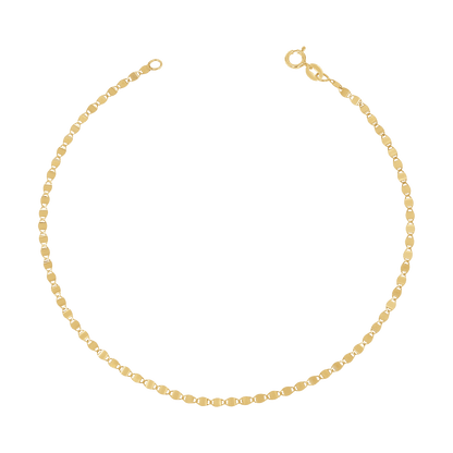 Mirror Chain Anklet - Lotus Diamond