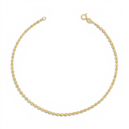 Mirror Chain Anklet - Lotus Diamond