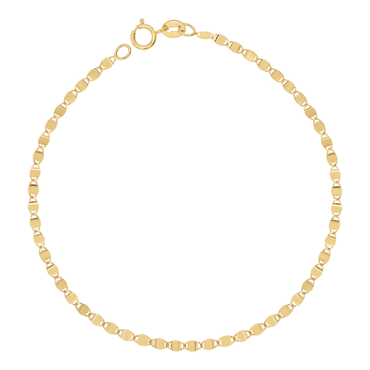 Mirror Chain Bracelet - Lotus Diamond