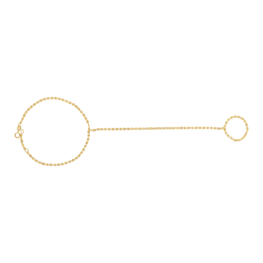 Mirror Hand Chain - Lotus Diamond