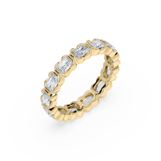 Muse East West Lab Grown Radiant Diamond Eternity Band - Lotus Diamond