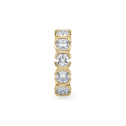 Muse Lab Diamond Cushion Diamond Cascade Ear Cuff - Lotus Diamond