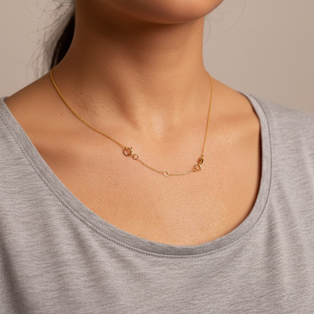 Necklace Chain Extender - Lotus Diamond