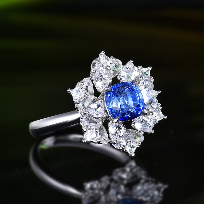 Sri Lanka natural cornflower sapphire