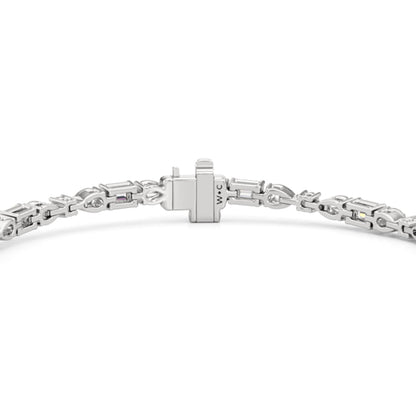 Pear, Emerald and Oval Linear Tennis Bracelet - Lotus Diamond