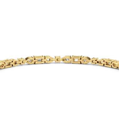 Pear, Emerald and Oval Linear Tennis Bracelet - Lotus Diamond