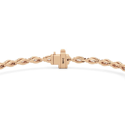 Pear with Trailing Marquise Tennis Bracelet - Lotus Diamond