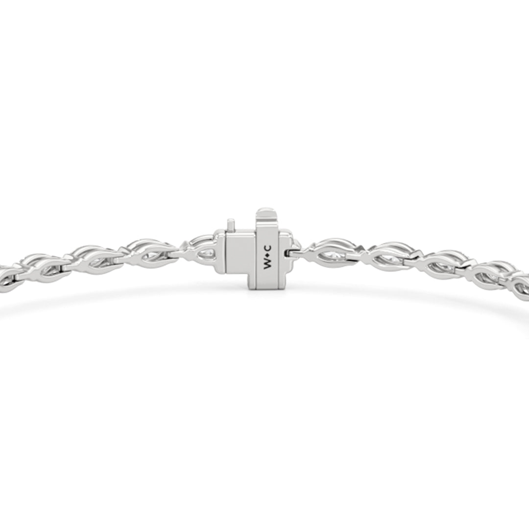 Pear with Trailing Marquise Tennis Bracelet - Lotus Diamond