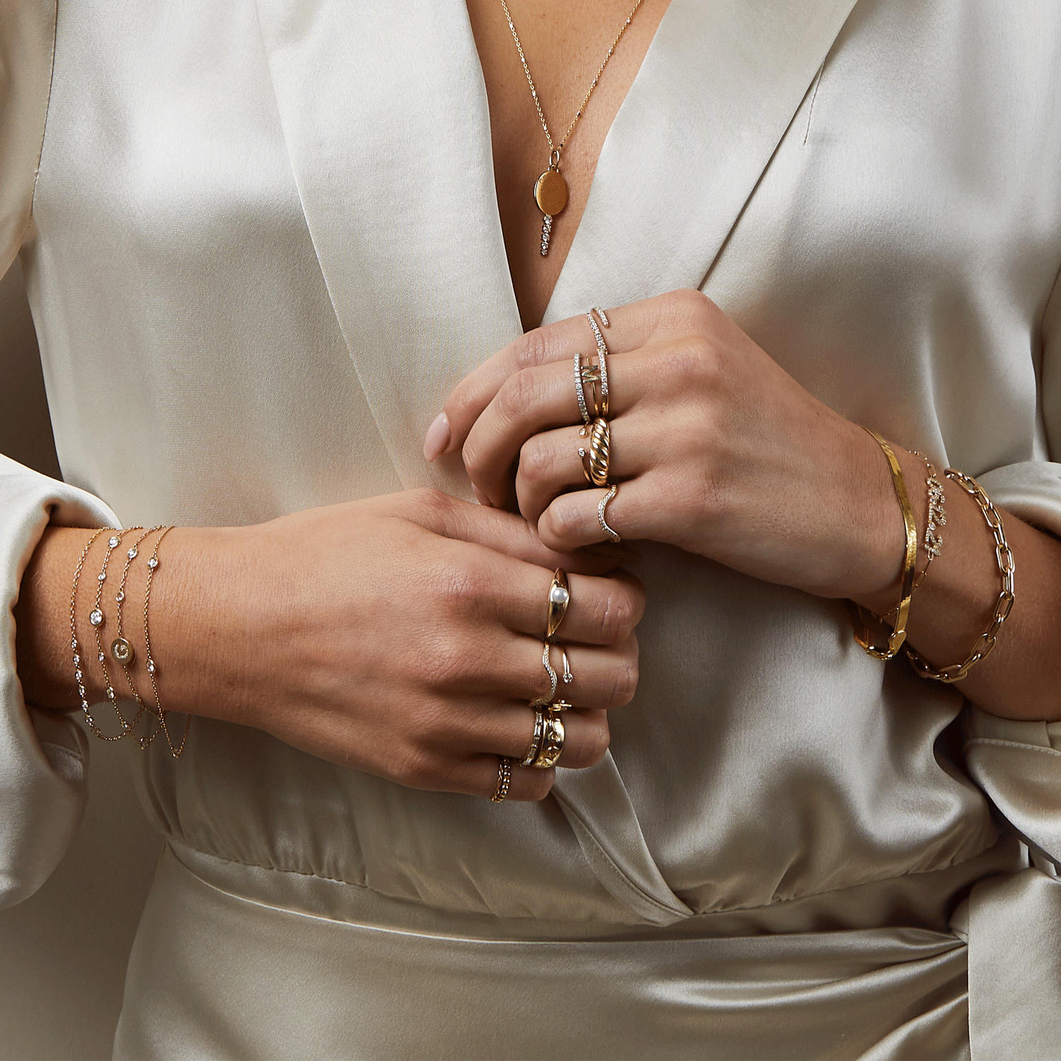 Pearl Dome Ring - Lotus Diamond