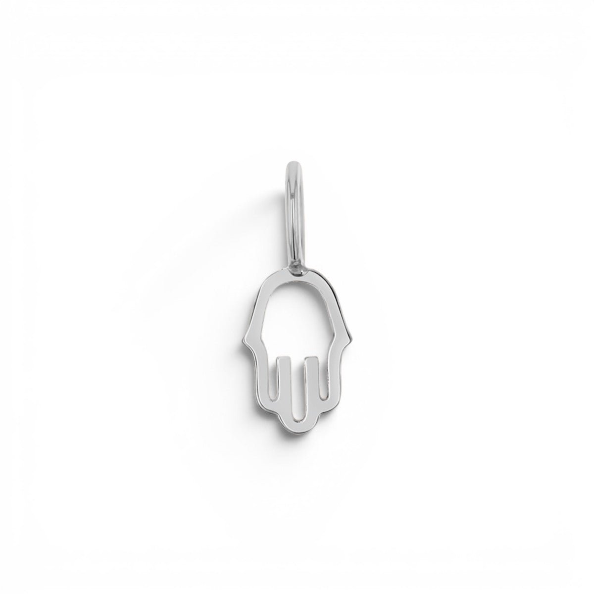Petit Hamsa Charm - Lotus Diamond