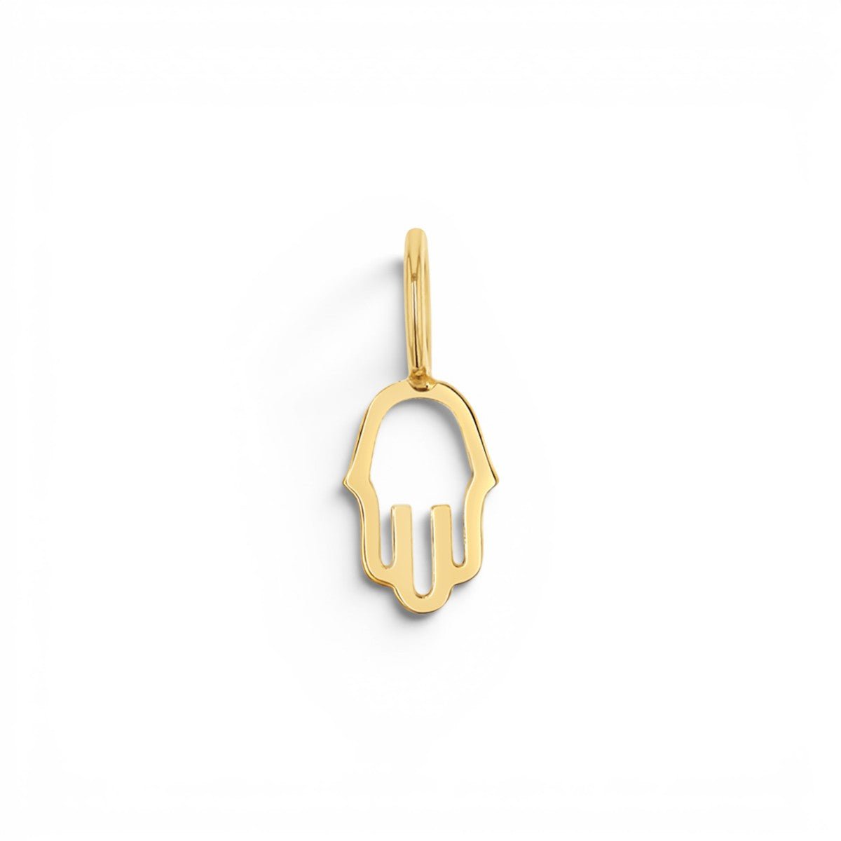 Petit Hamsa Charm - Lotus Diamond