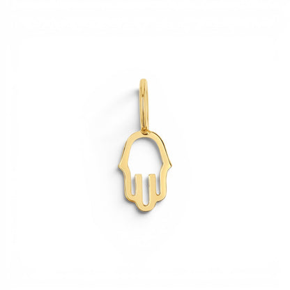 Petit Hamsa Charm - Lotus Diamond