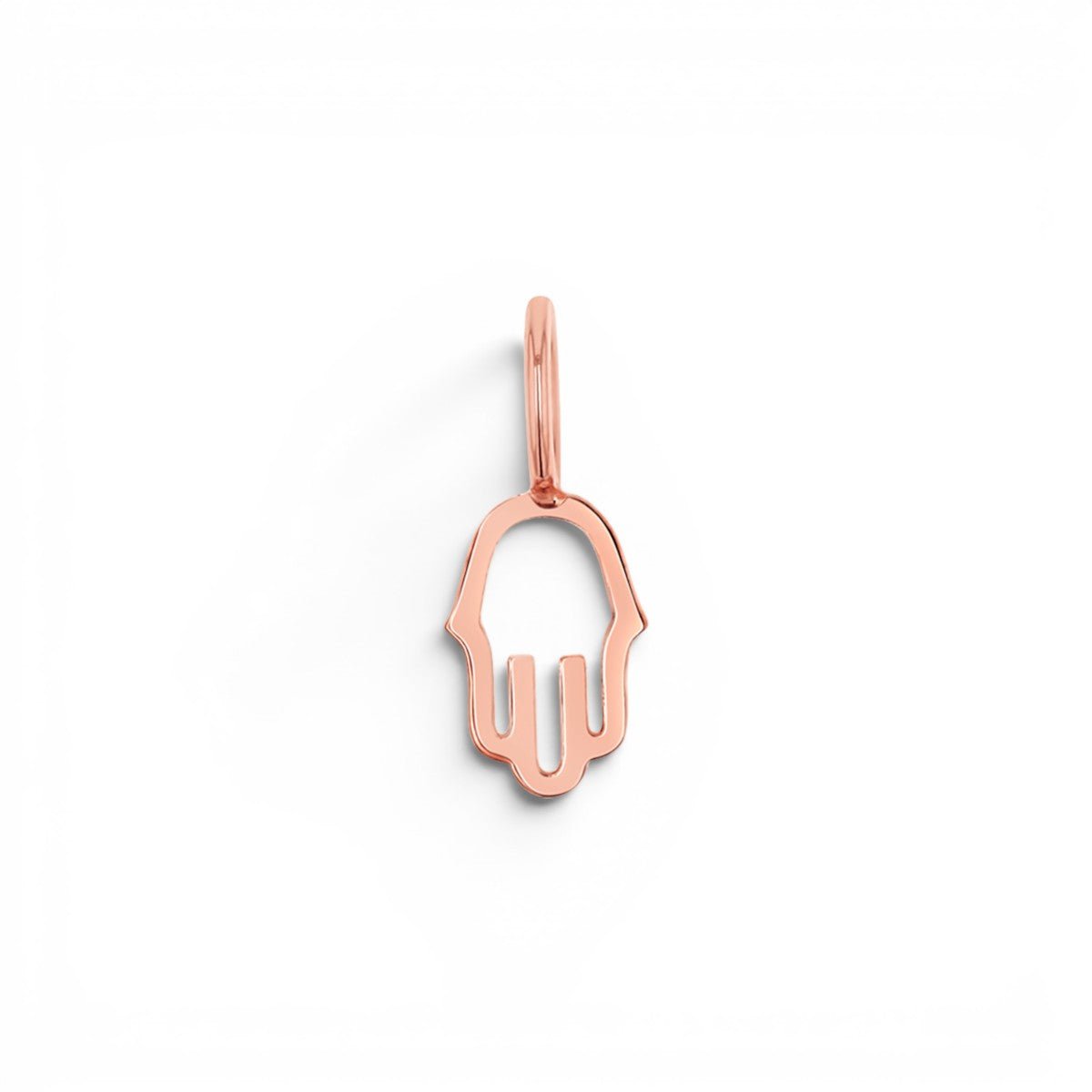 Petit Hamsa Charm - Lotus Diamond