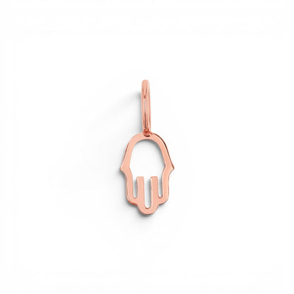 Petit Hamsa Charm - Lotus Diamond