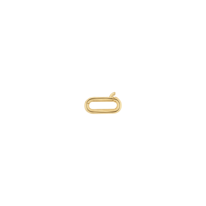 Petit Paper Clip Charm Connector - Lotus Diamond