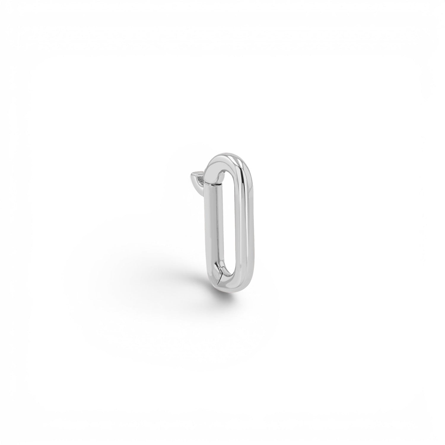 Petit Paper Clip Charm Connector - Lotus Diamond