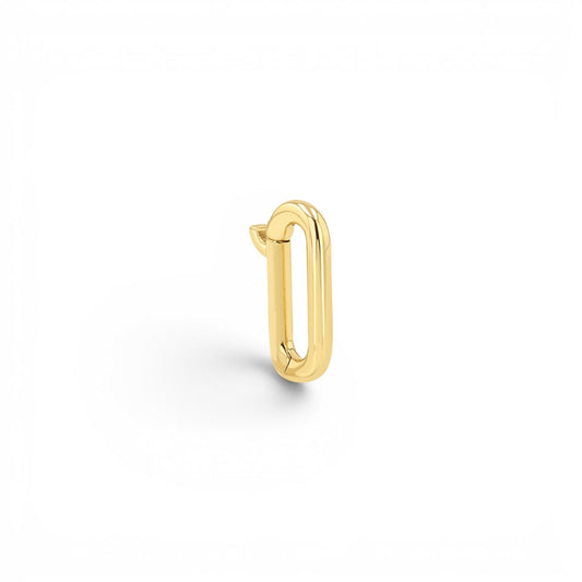 Petit Paper Clip Charm Connector - Lotus Diamond