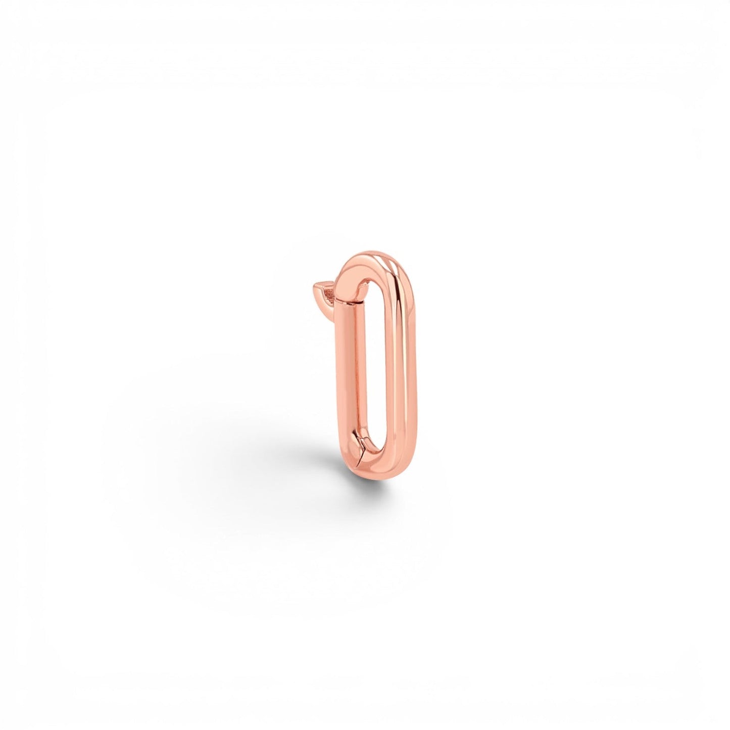 Petit Paper Clip Charm Connector - Lotus Diamond
