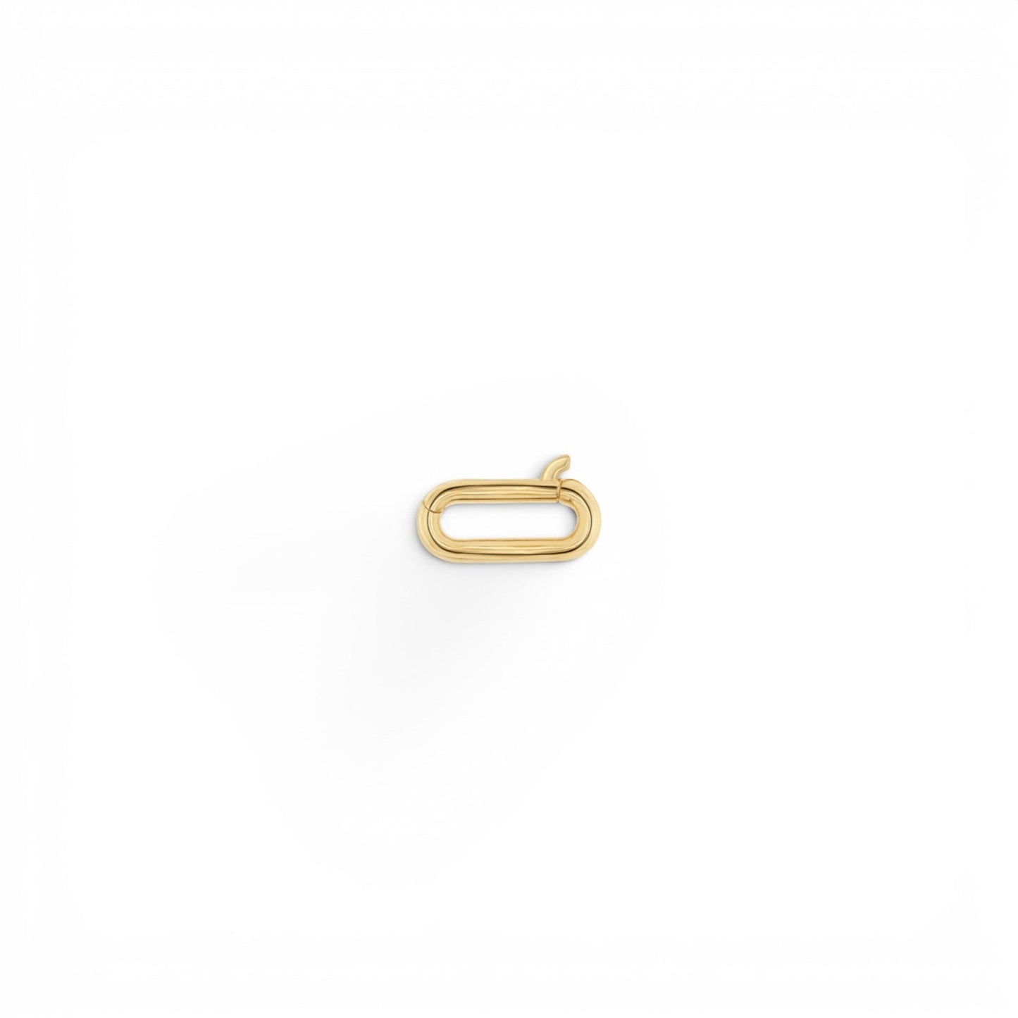 Petit Paper Clip Charm Connector - Lotus Diamond