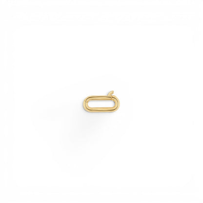 Petit Paper Clip Charm Connector - Lotus Diamond
