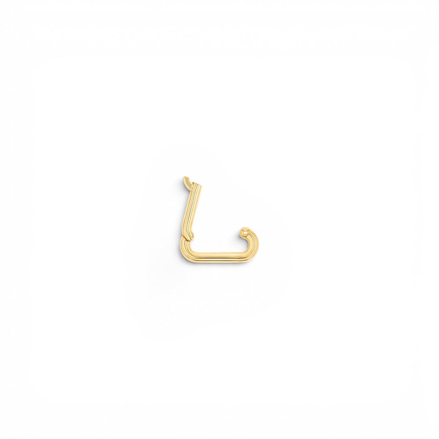 Petit Paper Clip Charm Connector - Lotus Diamond