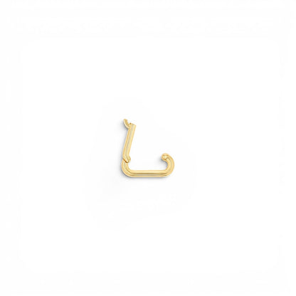 Petit Paper Clip Charm Connector - Lotus Diamond