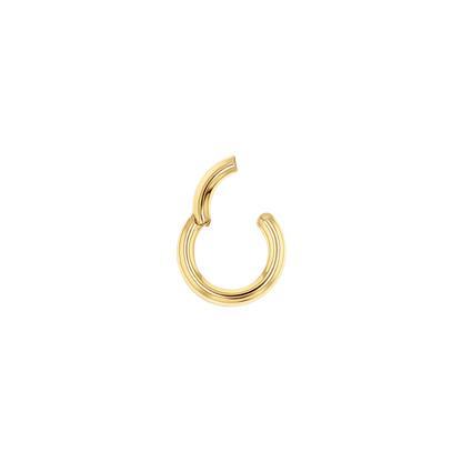 Petit Round Connector Charm Clasp - Lotus Diamond